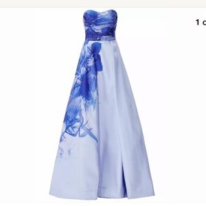 Monique Lhuillier blue purple ballgown